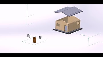 Solidworks Back yard cabin Assembly animation