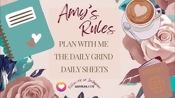 Plan With Me  - Daily Sheets - The Daily Grind