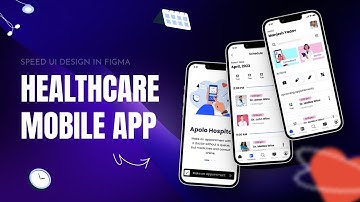 Healthcare Mobile App - ⚡Speed UI Design in Figma #figma #tutorial