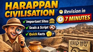 Harappan Civilisation Complete Revision for CUET UG 2026 🔥#cuetug #history 