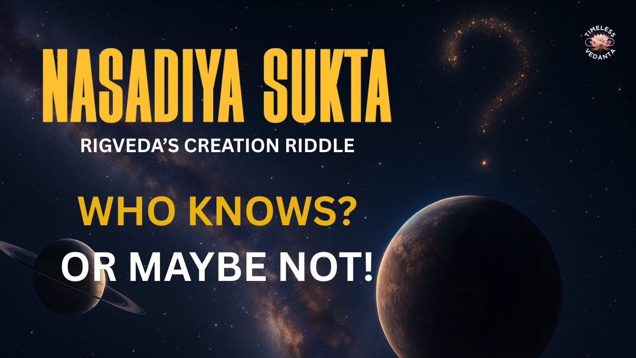 Nasadiya Sukta  - The Hymn of Creation - Rig Veda - SHOCKING AND FASCINATING - Question Everything!
