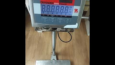 การสอบเทียบ เครื่องชั่งอิเล็กทรอนิกส์รุ่น DEFENDER 3000