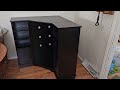HSH Corner Bar Cabinet with Mini Fridge Space Review, Great, affordable wine buffett.
