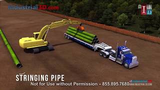 Pipeline Construction Process Animation | Darby Equipment Tools & Technology 3D Animation by I3D