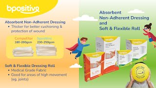 How to use bpositive Absorbent Non Adherent Dressing with Soft & Flexible Roll screenshot 2