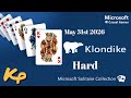 Microsoft Solitaire Collection - Daily Challenge - Klondike Hard - May 31st 2026 - 2026-05-31