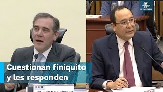 Responde Lorenzo Córdoba y Murayama sobre cuánto se llevarán de finiquito