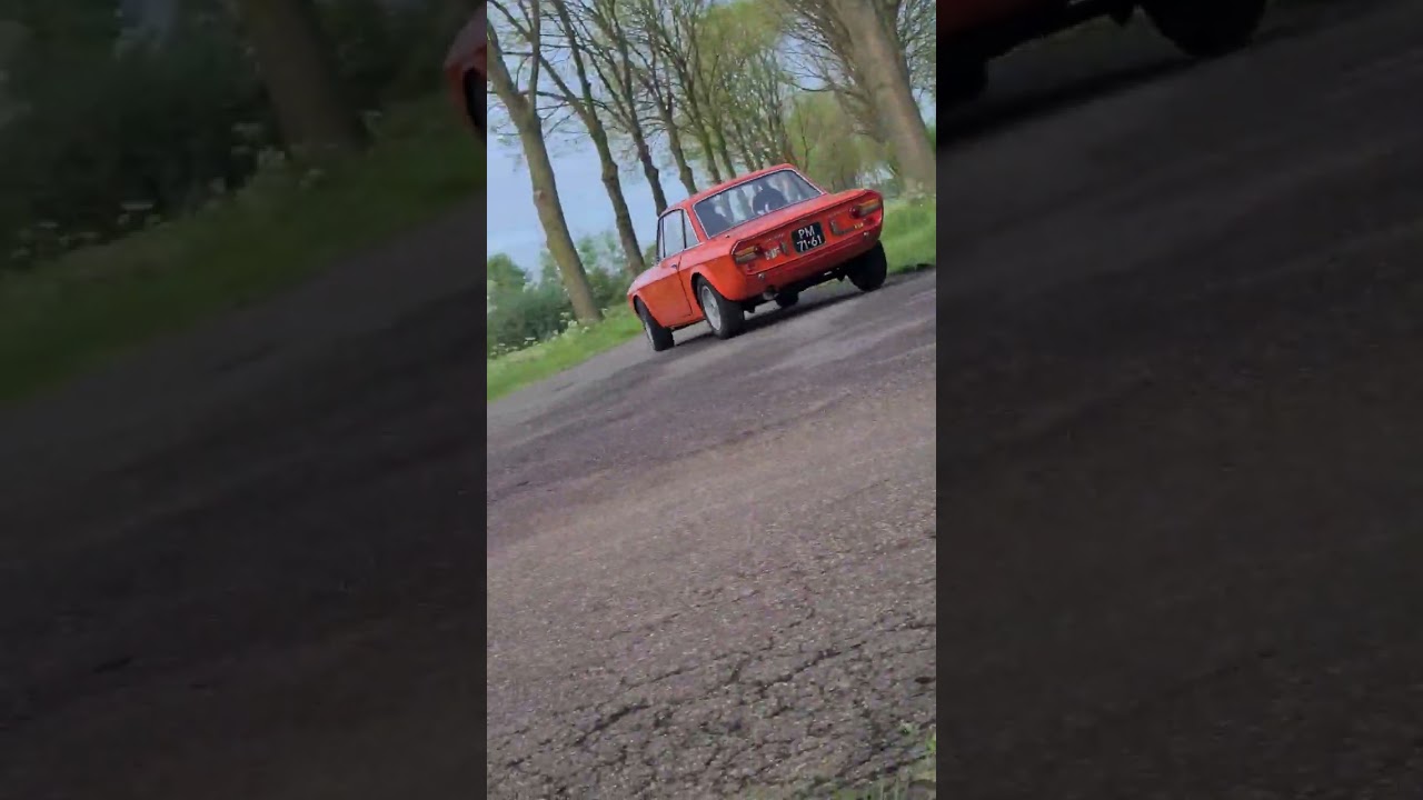 Driving a very nice classic italian coupe! A 1971 Lancia Fulvia Coupe Rally