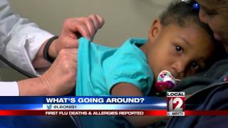 What's going around? First flu deaths and allergies reported