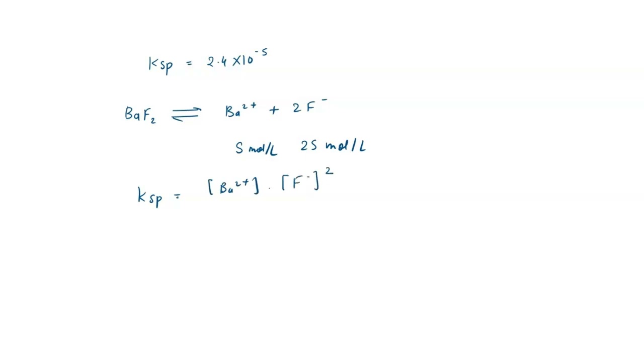 a) The Ksp of barium fluoride, BaF2, is 2.4 x 10^-5. Calculate the molar solubility of barium fluor…