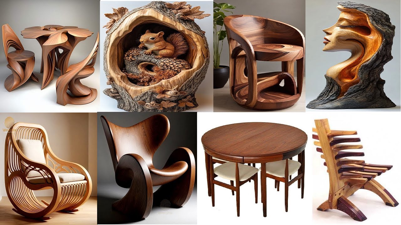 Стулья, которые приносят доход: стильные конструкции сидений, которые превращают простую древесин...