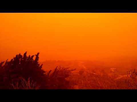 Αμμοθύελλα στην Κρητη