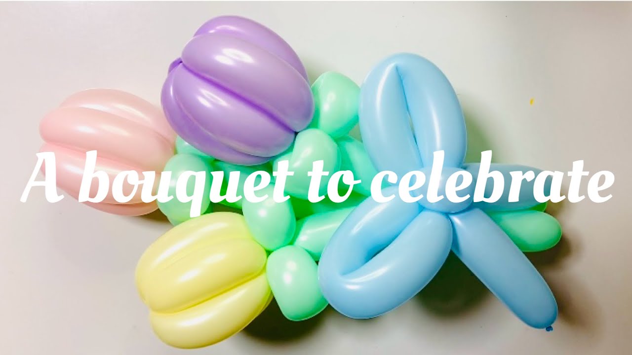 A bouquet to celebrate 💐お祝いにチューリップ🌷の花束を 【バルーン