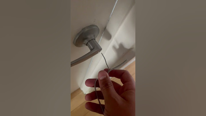 How to unlock your berdroom/bathroom door without a key