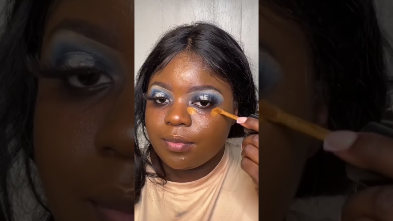 Blue halo eyeshadow tutorial 💙