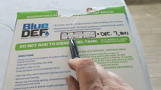 Blue DEF Expiration Code Explained. Content