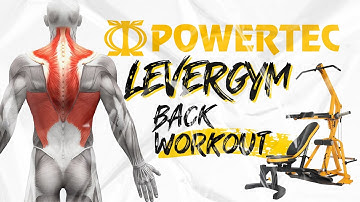 OFFICIAL Powertec Workbench Levergym Full Back Workout