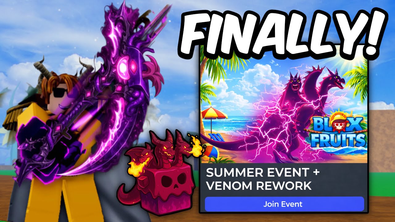 Blox Fruits Summer Event + Venom Rework UPDATE FINALLY! 🏝️