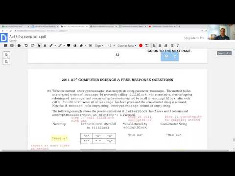 2011 APCS FRQ #4