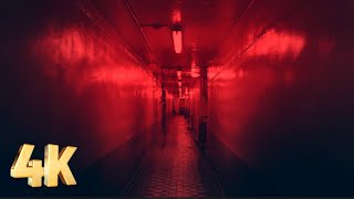 Creepy Red Tunnel Corridor Screensaver, Motion 4K Video Background, Scary Spooky VJ Loop, No Audio screenshot 4