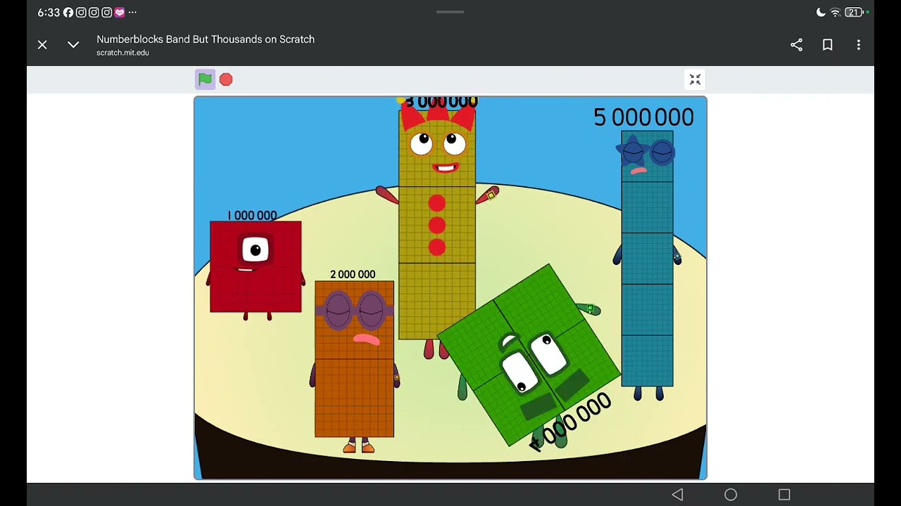 1m-5m number blocks band
