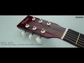 Henrix pro 38 inch 6 string cutaway acoustic guitar