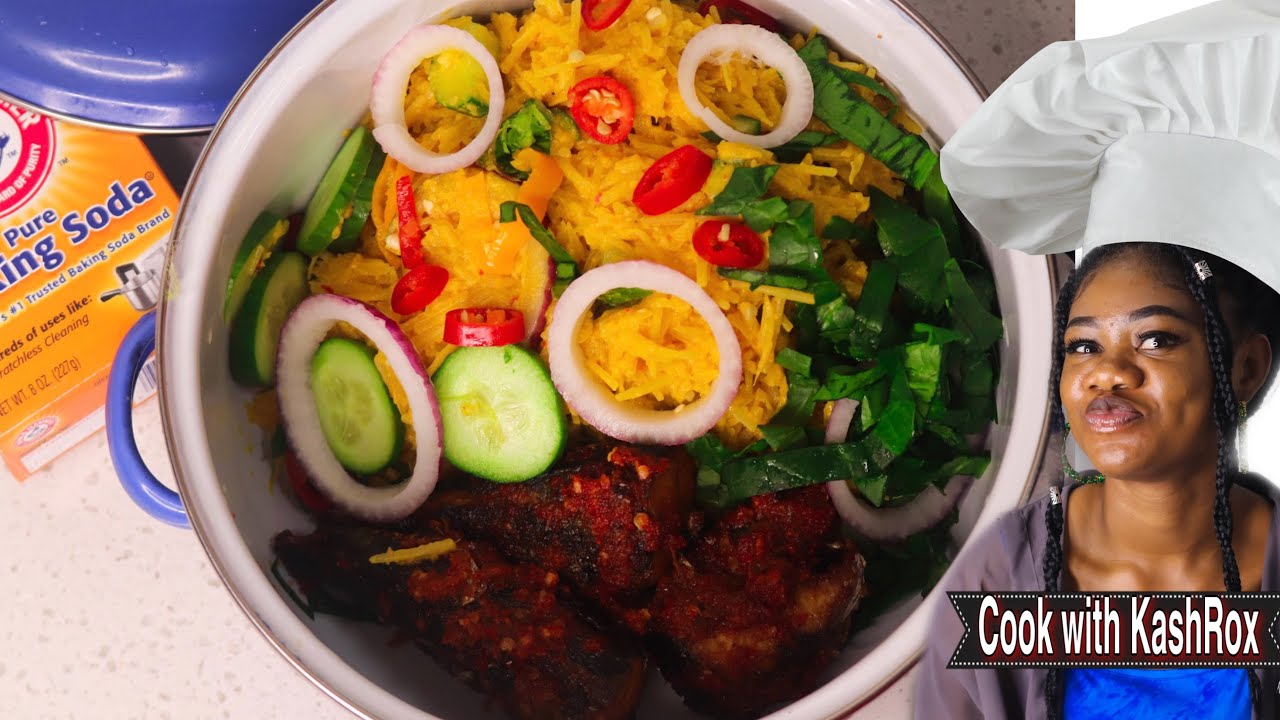 The Best ABACHA recipe using Baking Soda *No Potash* Cook With Me 1 KashRox YouTube