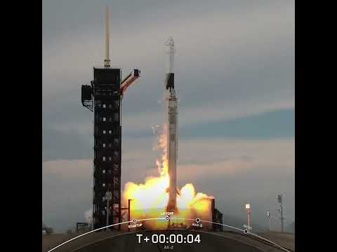 SpaceX Launches 4 Private Astronauts To ISS In Axiom-Mission 2