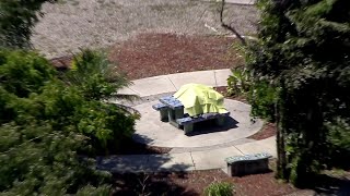 Woman found dead on picnic table