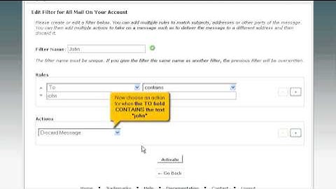 How to setup email filters in cPanel