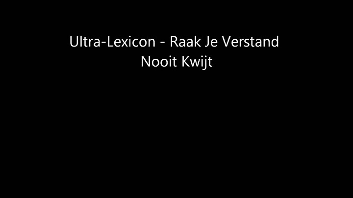 Ultra Lexicon   Raak Je Verstand Nooit Kwijt
