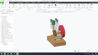 Pneumatic (Air) Motor: All Child Parts and Assembly with motion analysis and mechanism.