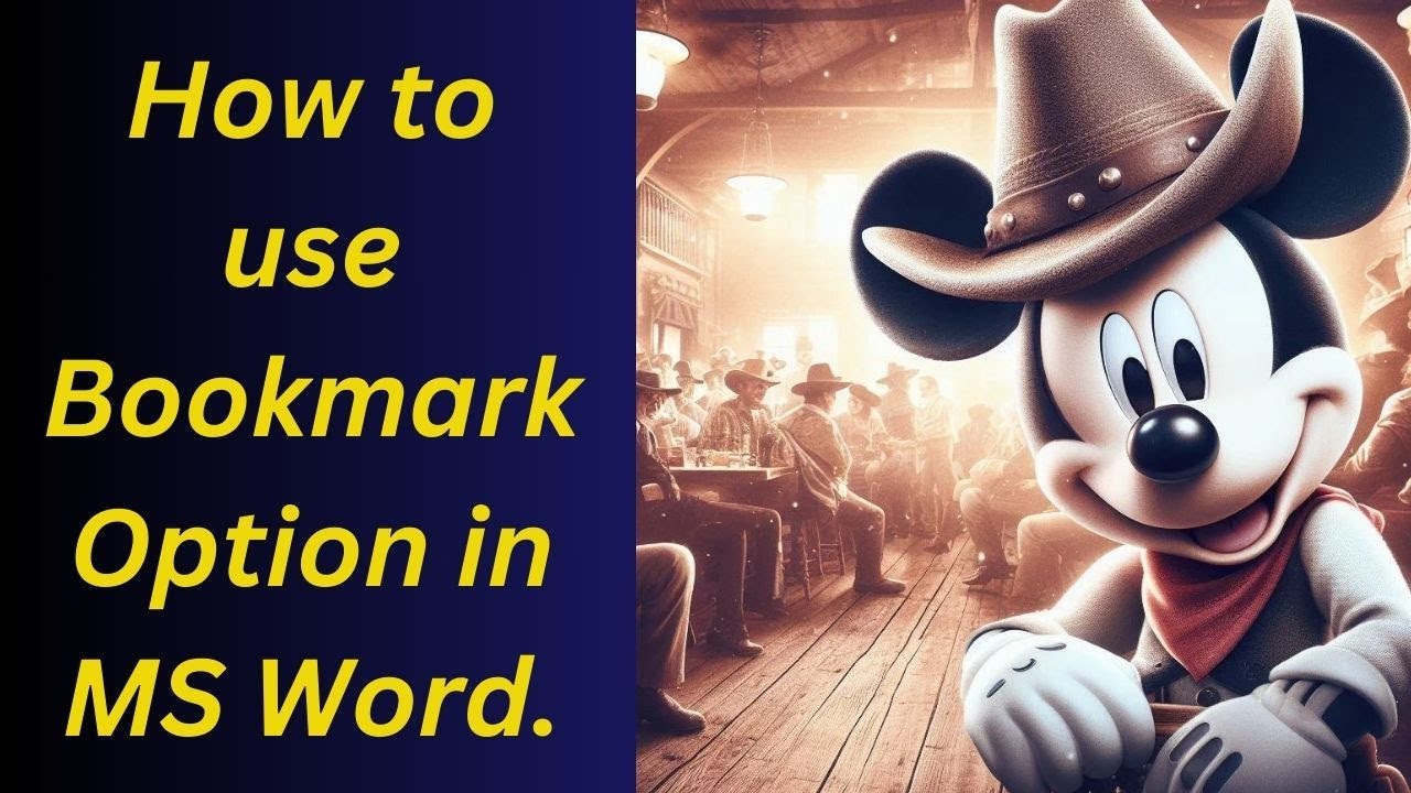 How to use Bookmark Option in MS Word. - YouTube