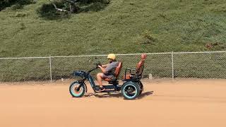 How Stable is This 1500W EBike Rickshaw? We Tried to Tip This 1500W Electric Rickshaw at 28mph!