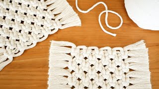 Macrame Coaster | Boho Mug Rug Tutorial