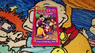 Mickey S Fun Songs Campout At Walt Disney World Vhs Review