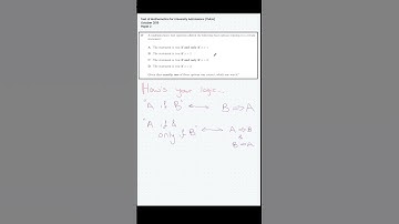 Can you approach this question logically? | TMUA 2019 Q17 Paper 2 #admissionstest #tmua #mathsshorts