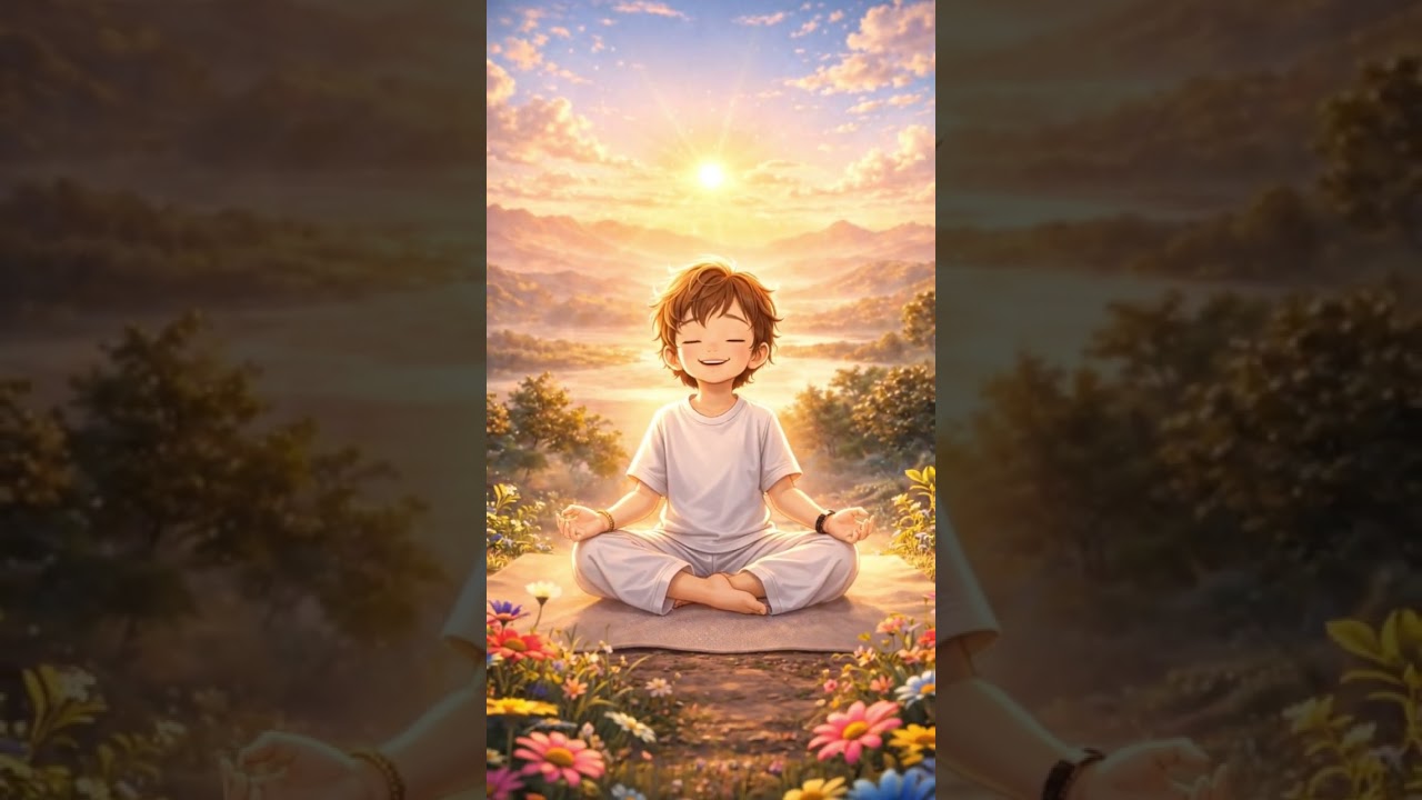 🧘 calm mornings peaceful minds | kids yoga short 