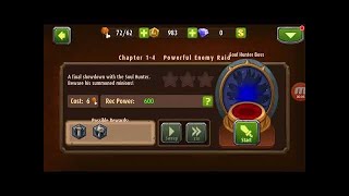 Let's Play - Magic Rush: Heroes, Chapter 1-4, Powerful Enemy Raid