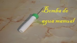 bomba de agua manual