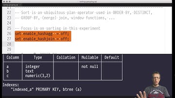 DB2 — Chapter #11 — Video #59 — Sorting in query plans, external vs. in-memory sort