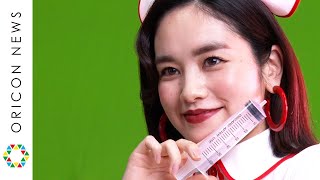 筧美和子、ナース姿で大胆過ぎる美脚を披露　『RANBU 三国志乱舞』WEBCMメイキング
