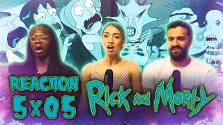 Rick and Morty - 5x5 Amortycan Grickfitti - Group Reaction