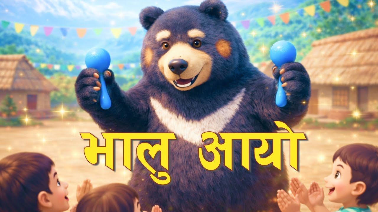 Nepali Bal Geet | कालु मदारी आयो 🐒🎪 | Kaalu Madari Aayo | Nepali Rhymes for Kids