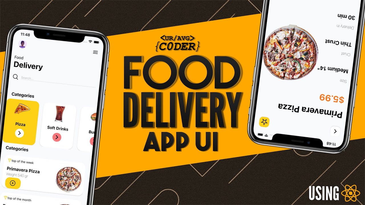 FOOD DELIVERY APP UI - Using React Native - THE FLASH CODE SERIES - EP ...