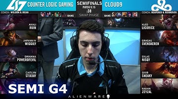 C9 vs CLG - Game 4 | Semi Finals S9 LCS Summer 2019 | Cloud 9 vs CLG G4