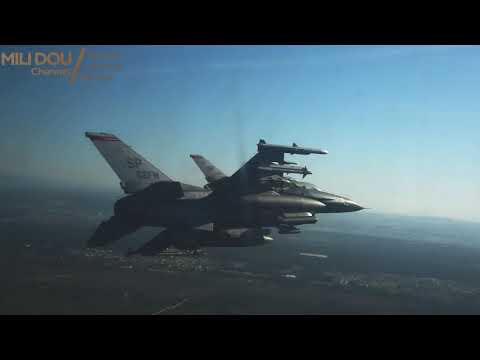 F-16戦闘機 操縦席のパイロット視点映像 POVコックピットビュー