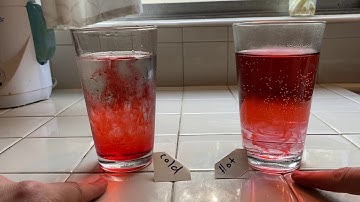 Effect of Temperature on Food Color in Water