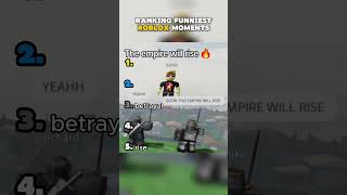 RANKING FUNNIEST ROBLOX MOMENTS