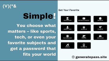 How to create Strong + Memorable passwords | secure your accounts | generatepass.site